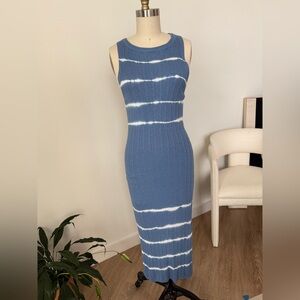 Indigo Blue Knit Dress